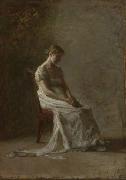Thomas Eakins Retrospection oil painting